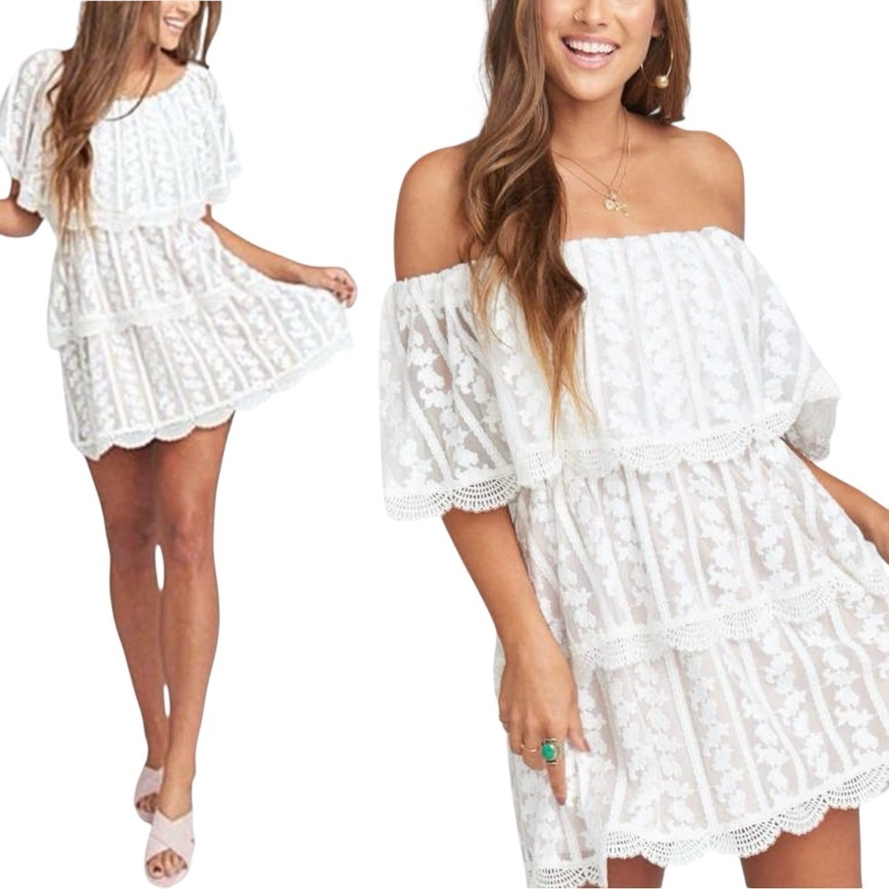 SHOW ME YOUR MUMU Lana Dainty Darling Crochet Convertible‎ Dress
